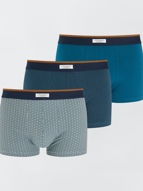 Set van 3 herenboxers van fantasietricot - Kiabi