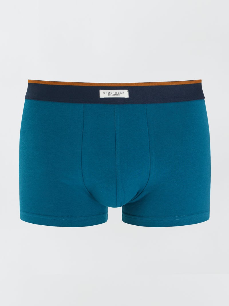 Set van 3 herenboxers van fantasietricot KAKI - Kiabi