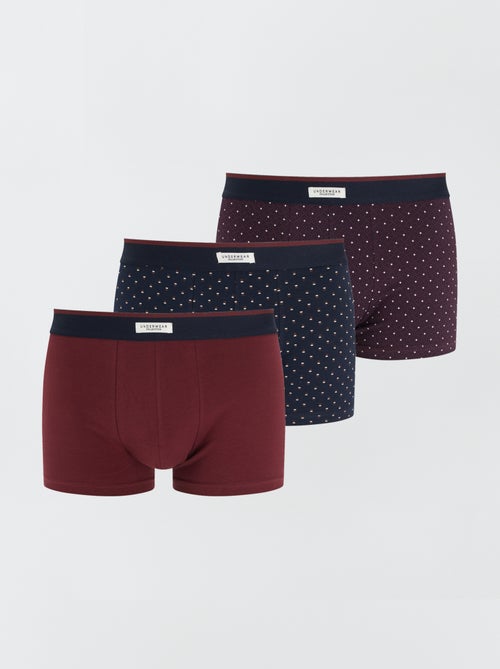 Set van 3 herenboxers van fantasietricot - Kiabi