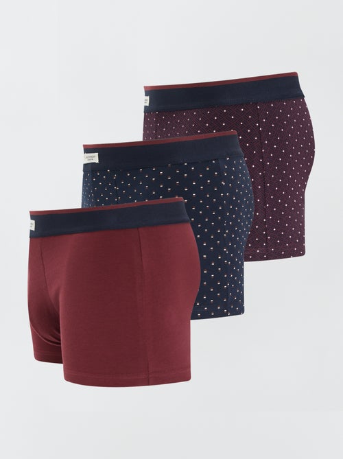 Set van 3 herenboxers van fantasietricot - Kiabi