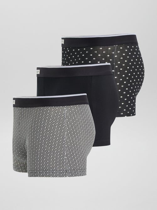 Set van 3 herenboxers van fantasietricot - Kiabi