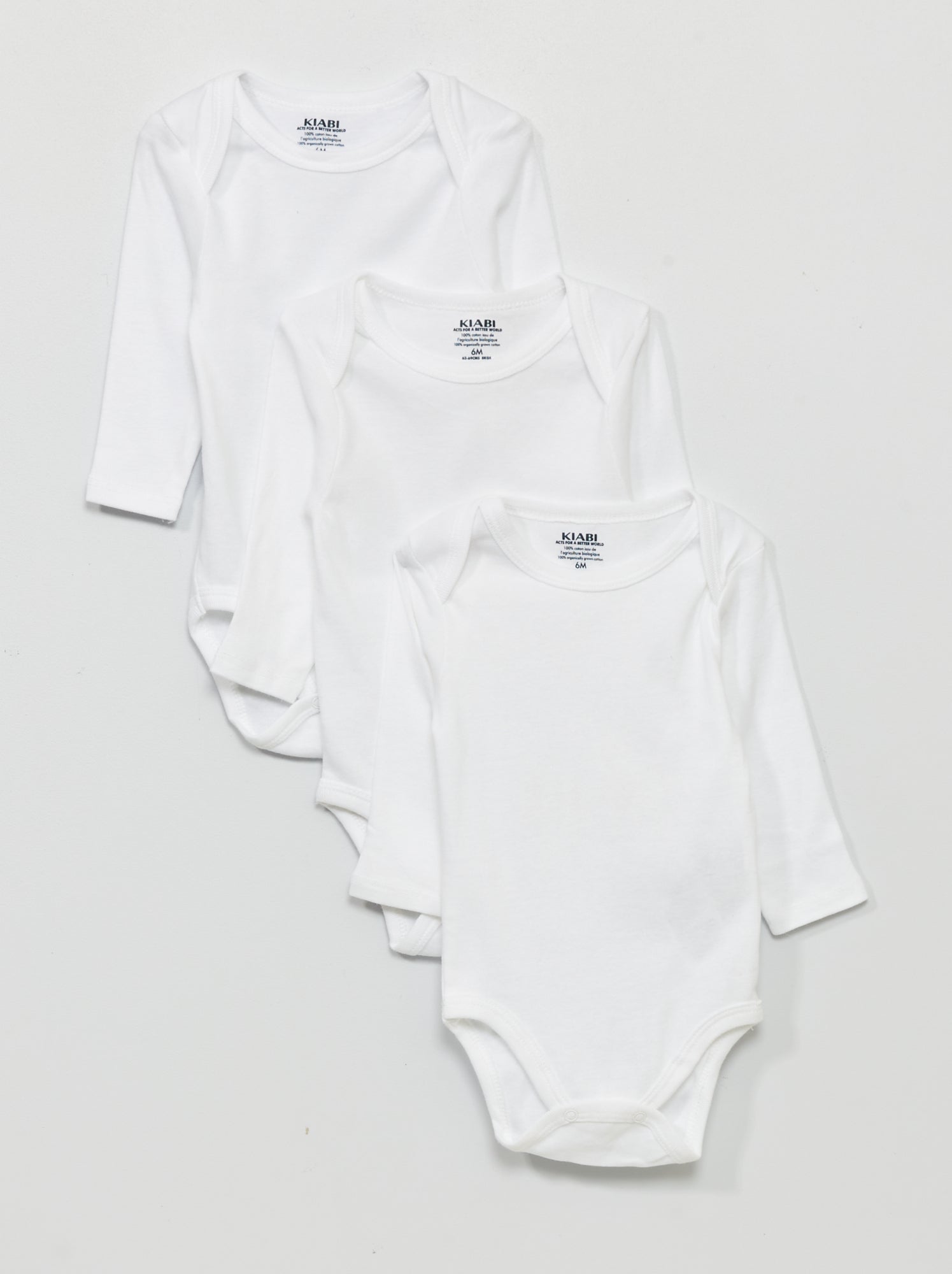 Set van 3 jersey bodies