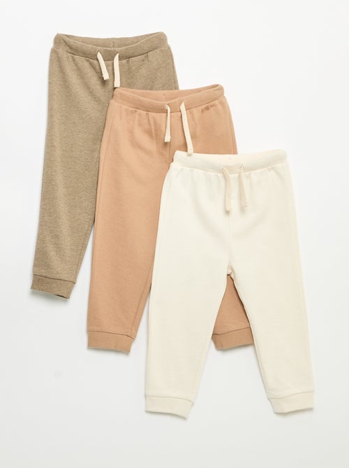 Set van 3 joggingbroeken van French Terry - Kiabi