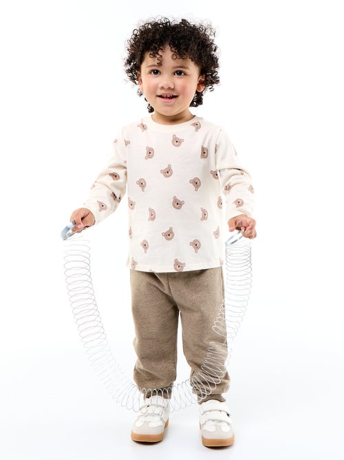 Set van 3 joggingbroeken van French Terry - Kiabi