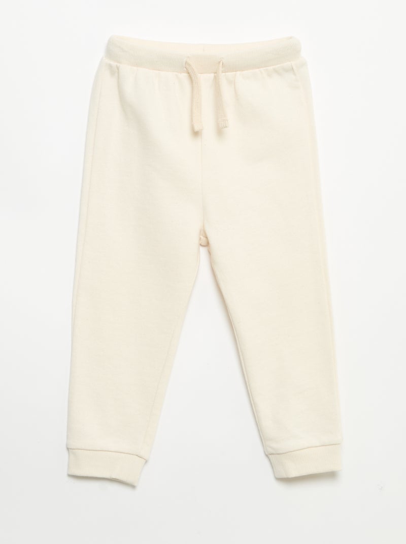 Set van 3 joggingbroeken van French Terry Biege - Kiabi