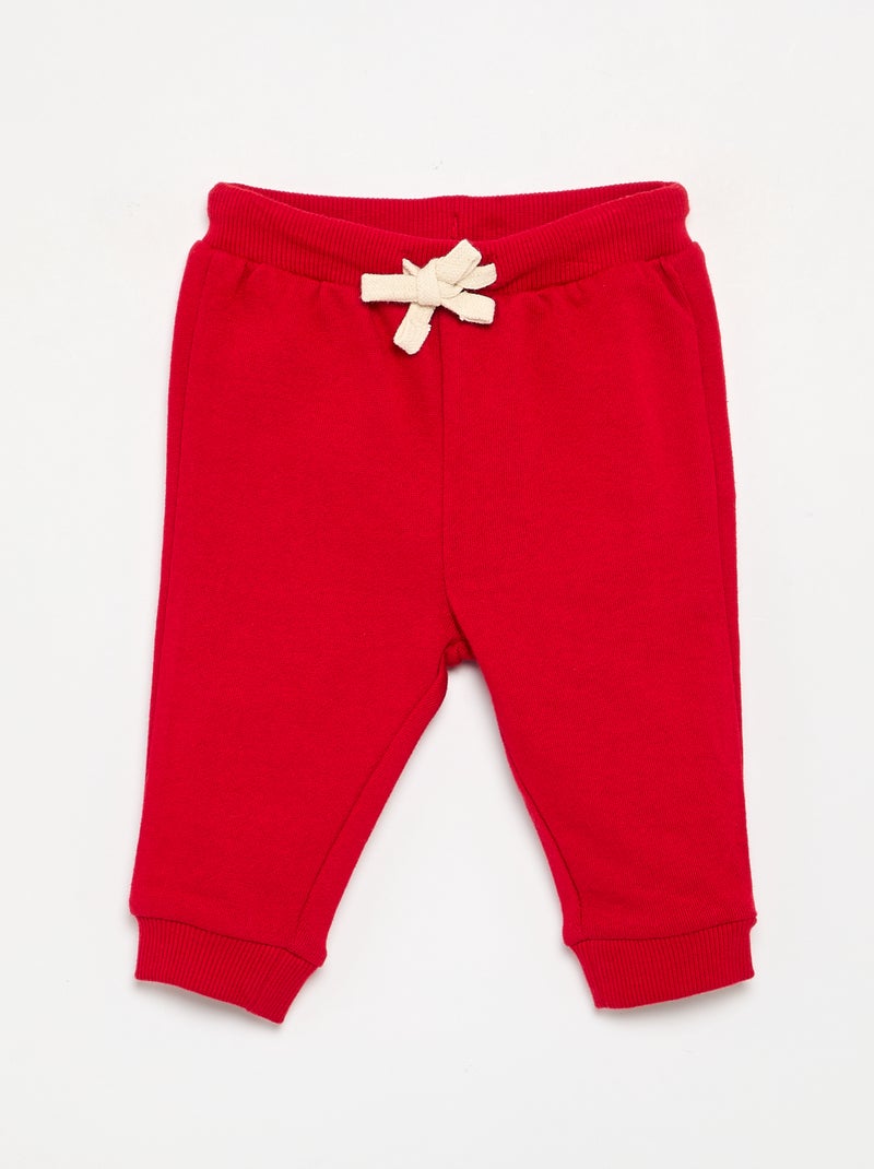Set van 3 joggingbroeken van French Terry Blauw - Kiabi