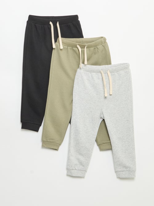 Set van 3 joggingbroeken van French Terry - Kiabi Set van 3 joggingbroeken van French Terry - Kiabi