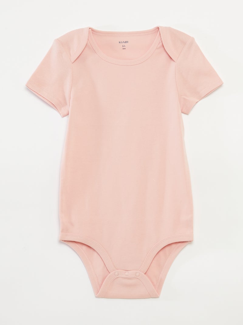 Set van 3 katoenen bodies - gemakkelijk aan te trekken collectie ROSE - Kiabi