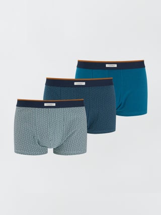 Set van 3 katoenen boxershorts