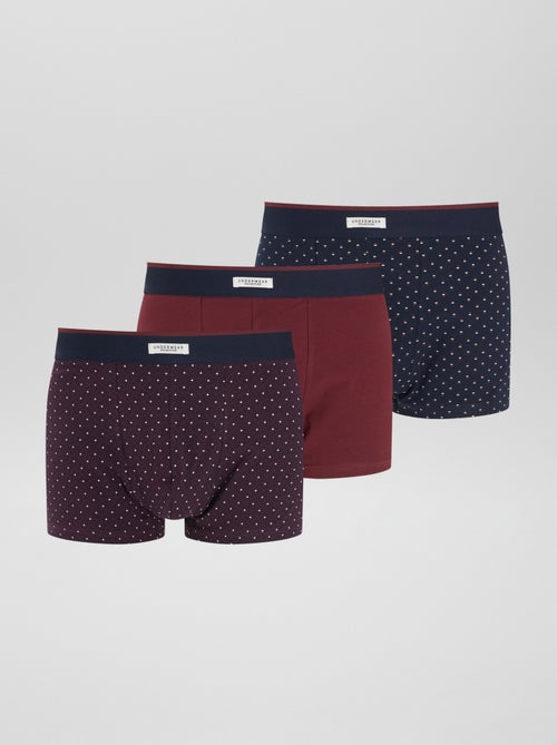 Set van 3 katoenen boxershorts - Kiabi