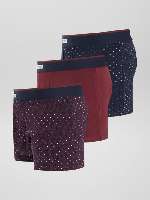 Set van 3 katoenen boxershorts - Kiabi