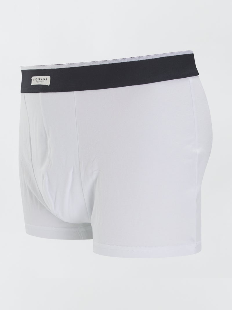 Set van 3 katoenen boxershorts ZWART - Kiabi