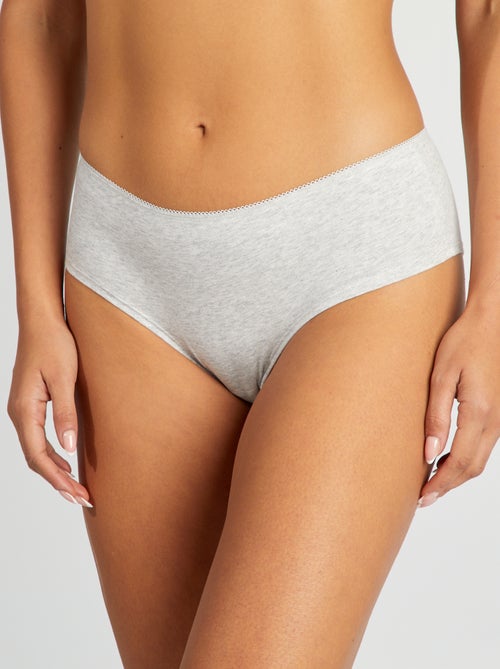 Set van 3 katoenen hipsters - Kiabi