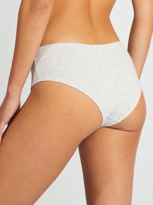 Set van 3 katoenen hipsters - Kiabi