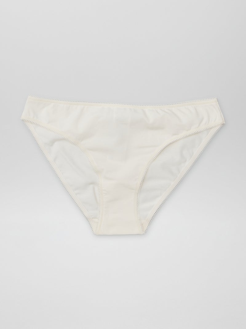Set van 3 katoenen onderbroekjes BIEGE - Kiabi