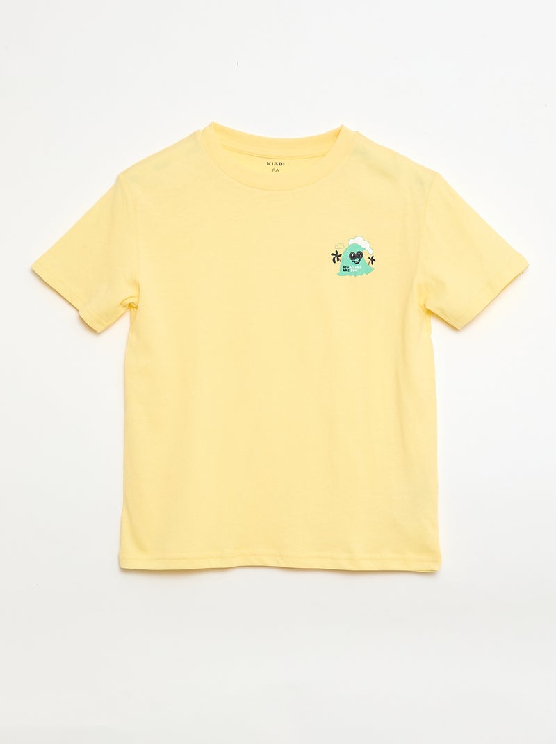 Set van 3 katoenen T-shirts Blauw - Kiabi