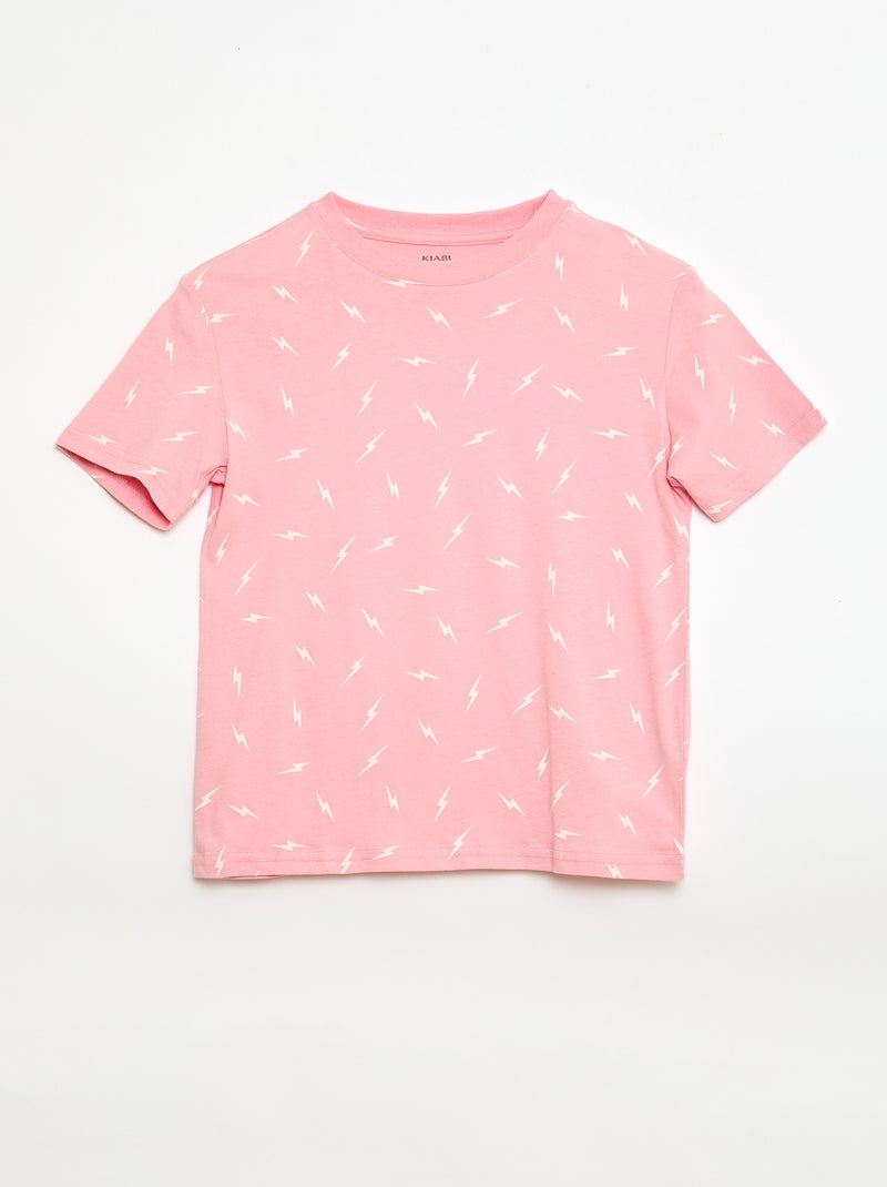 Set van 3 katoenen T-shirts Blauw - Kiabi