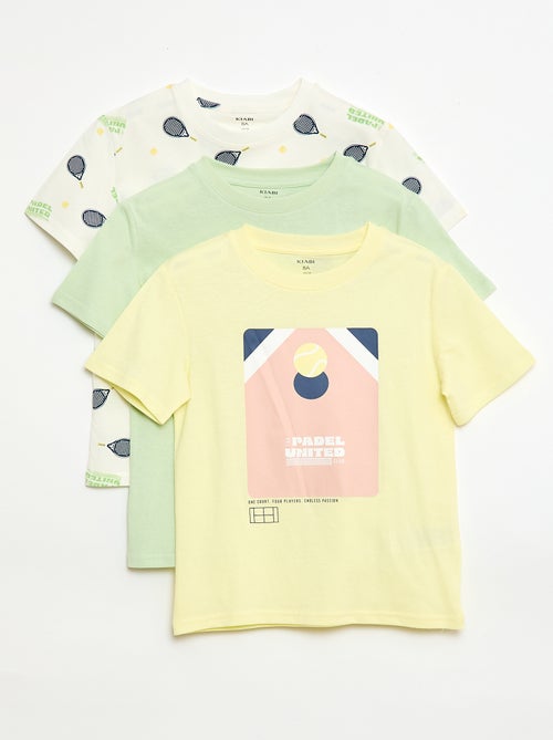 Set van 3 katoenen T-shirts - Kiabi
