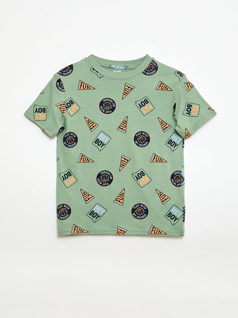 Set van 3 katoenen T-shirts Geel - Kiabi