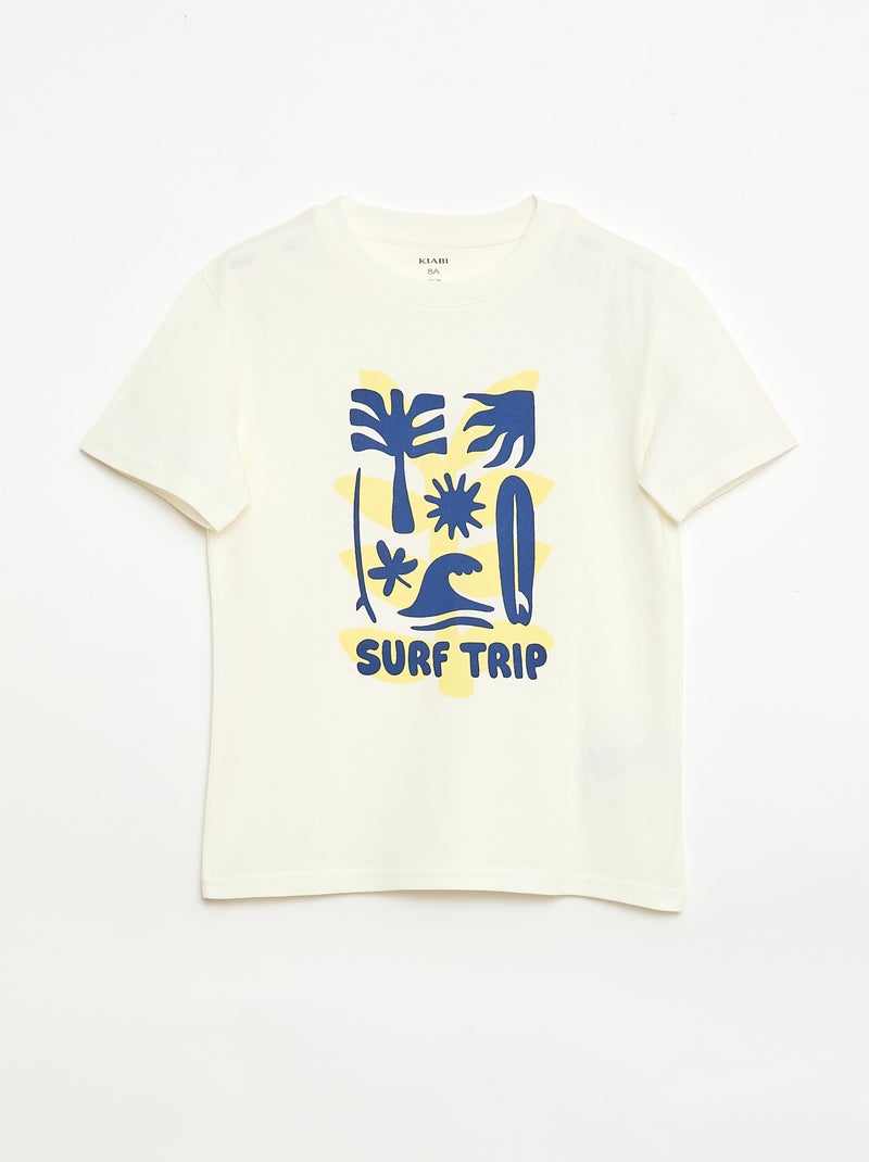 Set van 3 katoenen T-shirts Geel - Kiabi