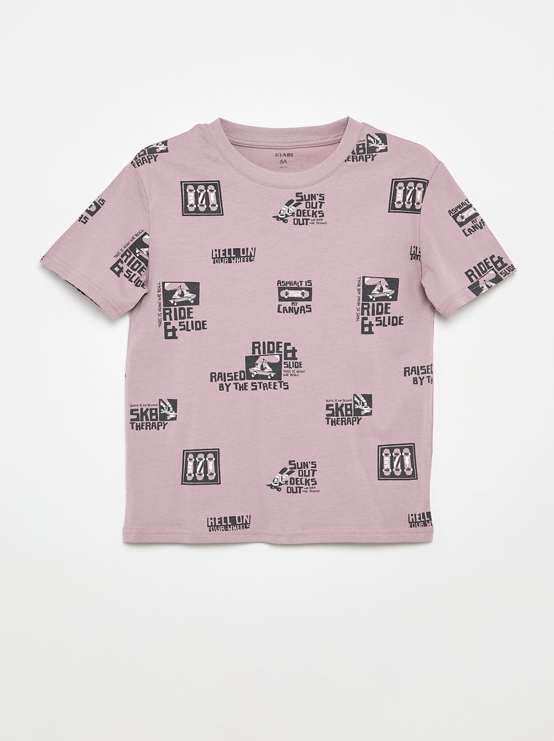 Set van 3 katoenen T-shirts Grijs - Kiabi