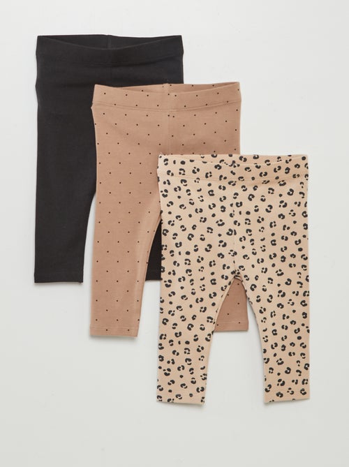 Set van 3 lange leggings - Kiabi