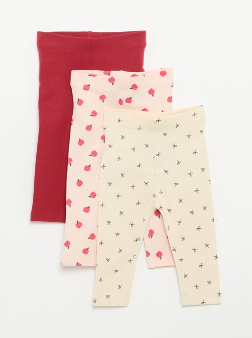 Set van 3 lange leggings - Kiabi