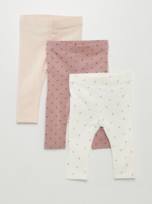 Set van 3 lange leggings - Kiabi