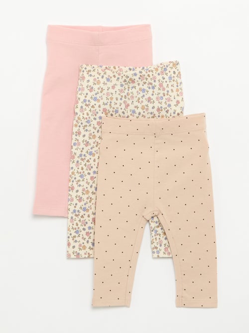 Set van 3 lange leggings - Kiabi