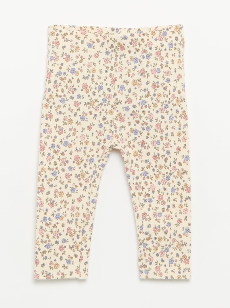 Set van 3 lange leggings Wit - Kiabi