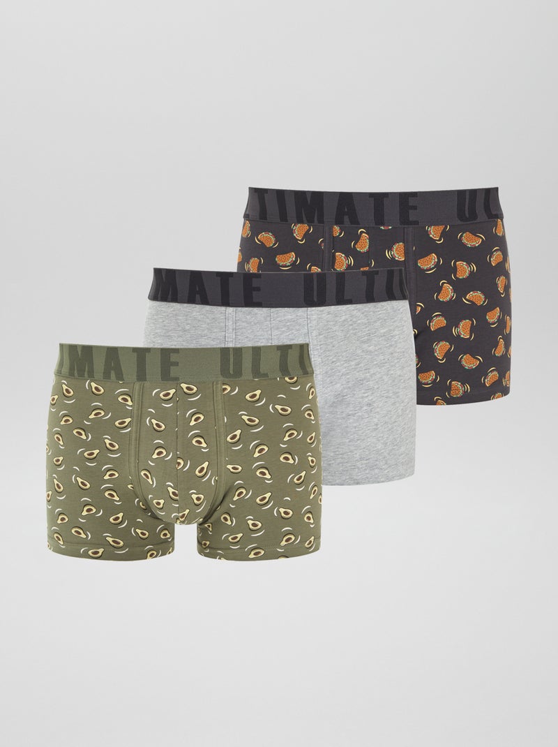 Set van 3 leuke boxers GROEN - Kiabi