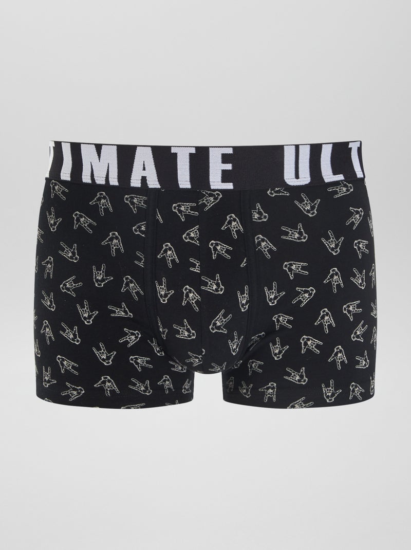 Set van 3 leuke boxers ZWART - Kiabi