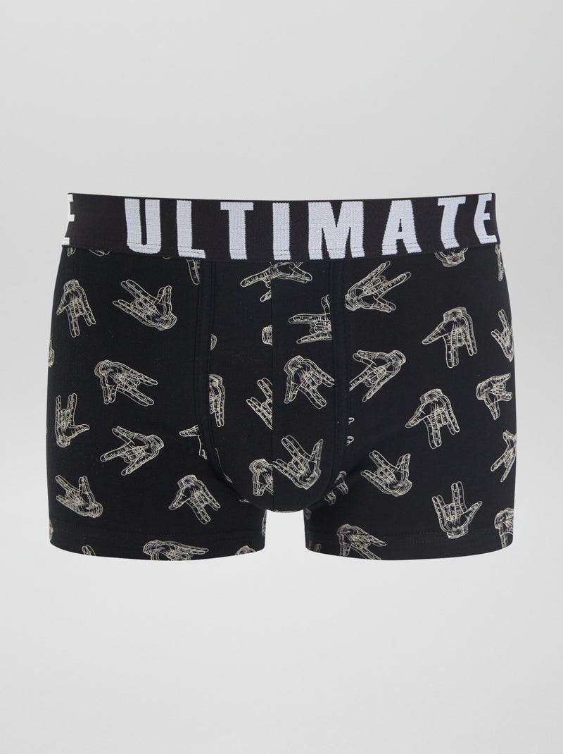 Set van 3 leuke boxers ZWART - Kiabi