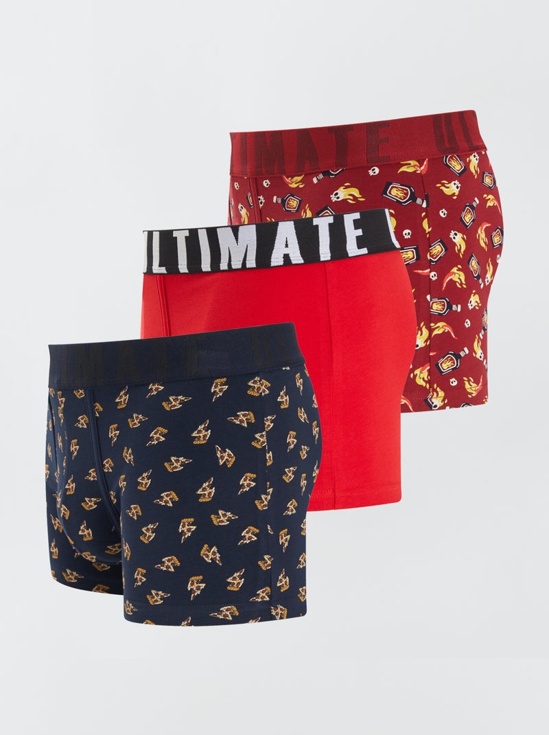 Set van 3 leuke boxers ZWART - Kiabi