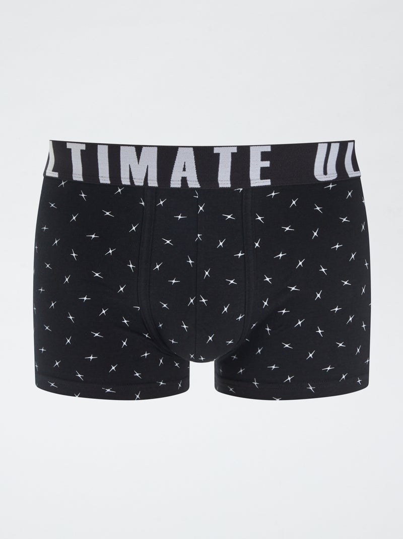 Set van 3 leuke boxers ZWART - Kiabi