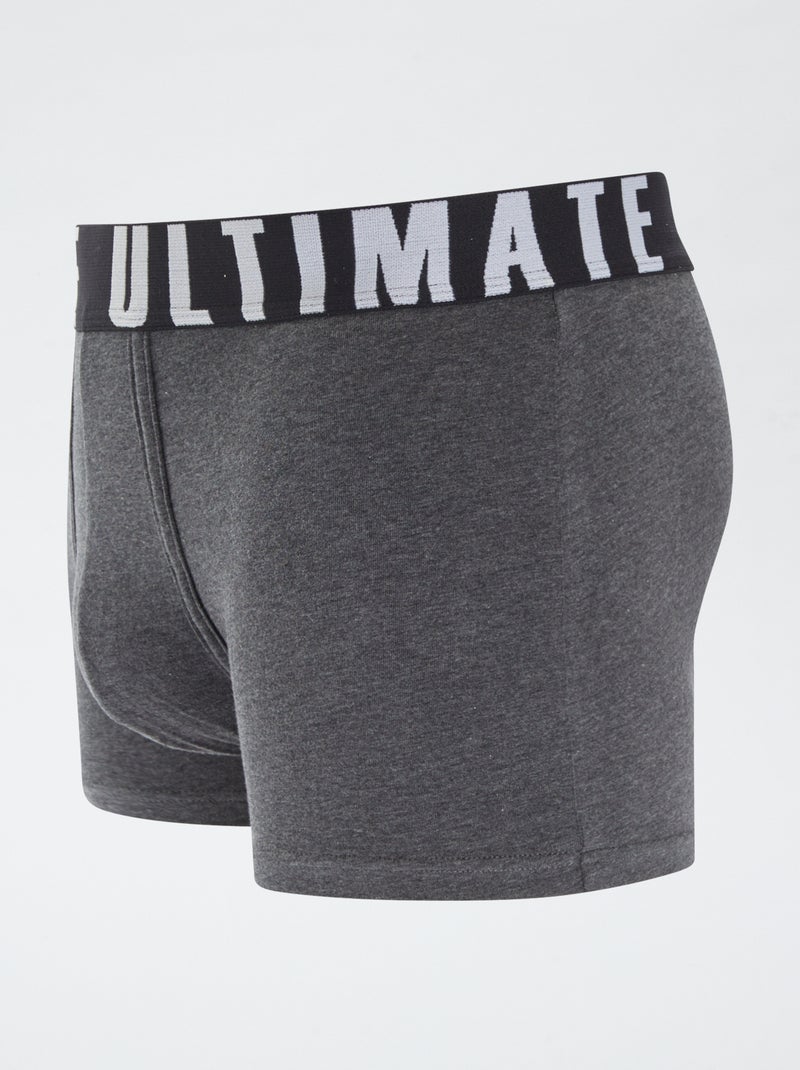 Set van 3 leuke boxers ZWART - Kiabi