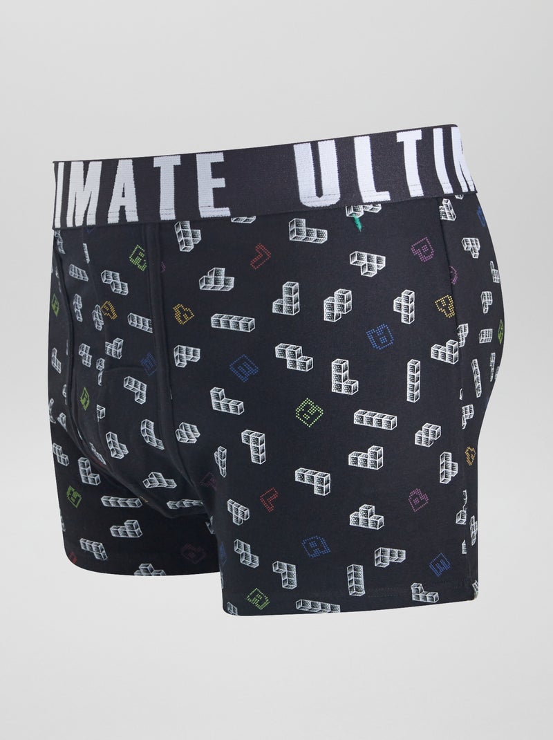 Set van 3 leuke boxershorts ZWART - Kiabi