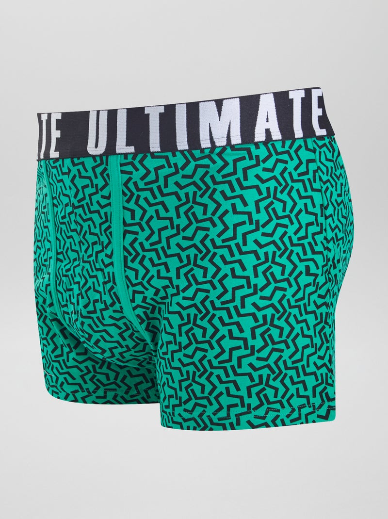 Set van 3 leuke boxershorts ZWART - Kiabi
