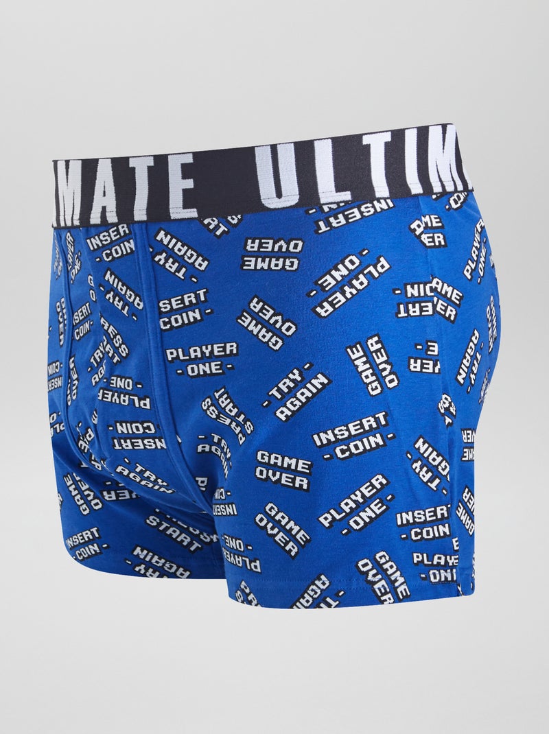 Set van 3 leuke boxershorts ZWART - Kiabi