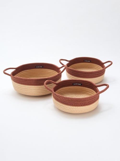 Set van 3 manden met koord - Kiabi