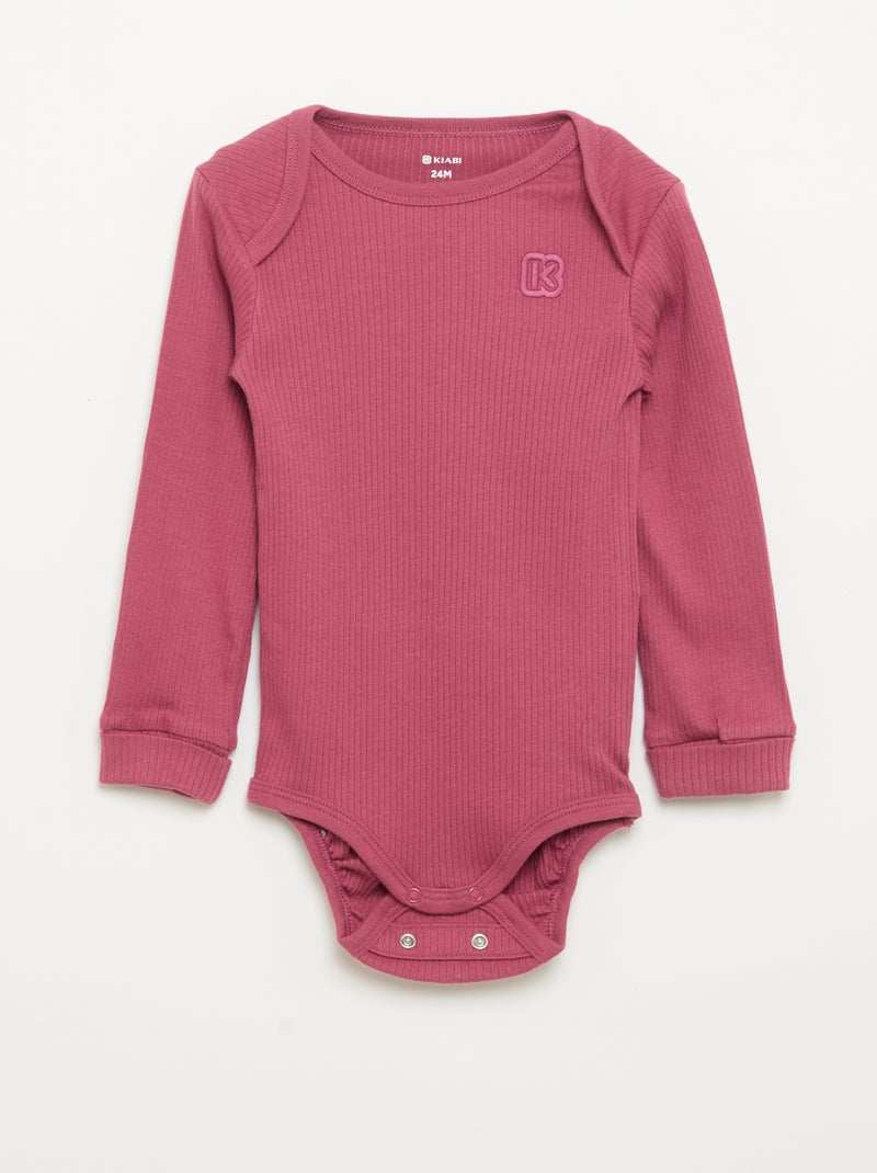 Set van 3 meegroei-bodies - Kiabi Rose - Kiabi