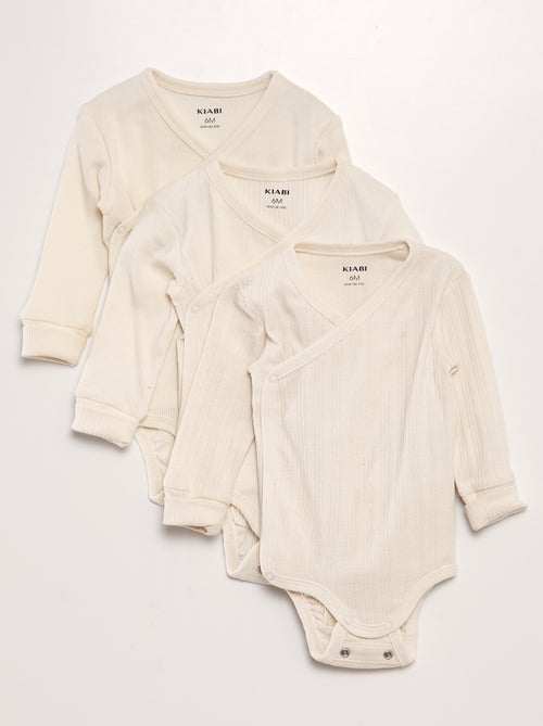 Set van 3 meegroei bodies - Kiabi