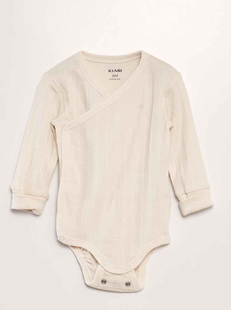 Set van 3 meegroei bodies BIEGE - Kiabi