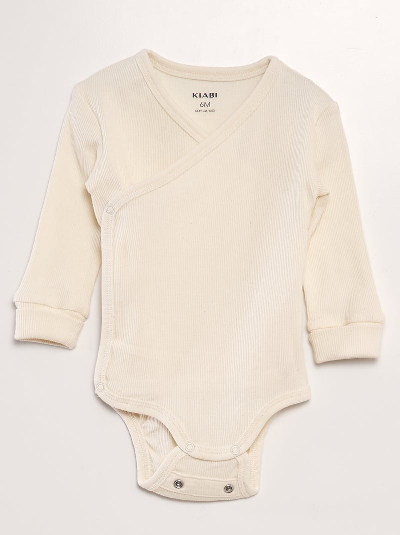 Set van 3 meegroei bodies BIEGE - Kiabi