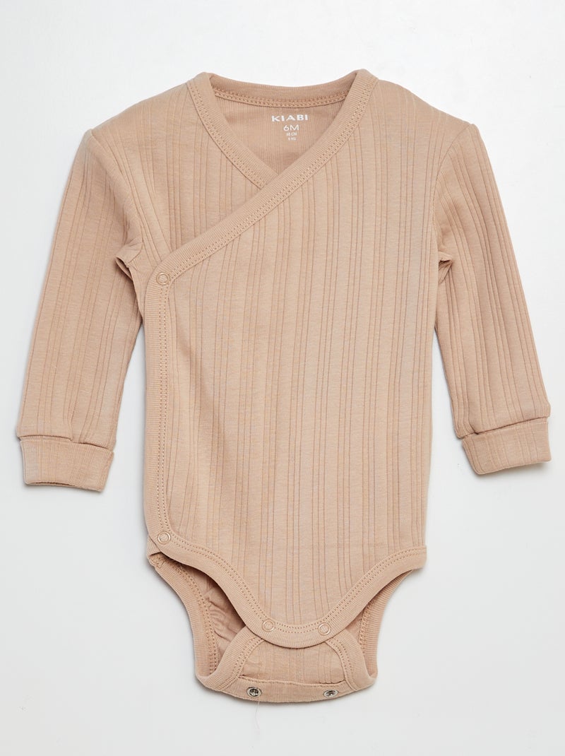 Set van 3 meegroei bodies BLAUW - Kiabi