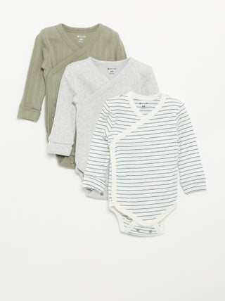Set van 3 meegroei bodies