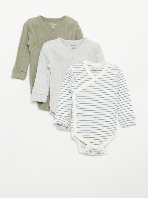 Set van 3 meegroei bodies - Kiabi