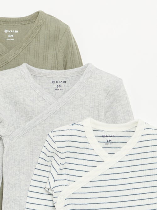 Set van 3 meegroei bodies - Kiabi