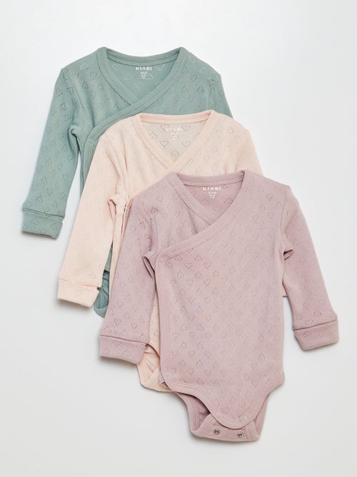 Set van 3 meegroei bodies - Kiabi