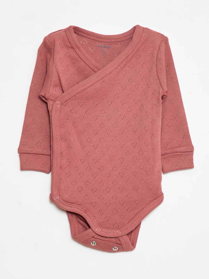 Set van 3 meegroei bodies Rose - Kiabi